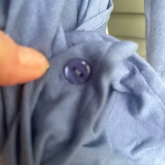 COPY - Coolibar Light Blue Wrap Top 3/4 Sleeve - Picture 5 of 6